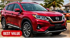 Red crossover vehicle example